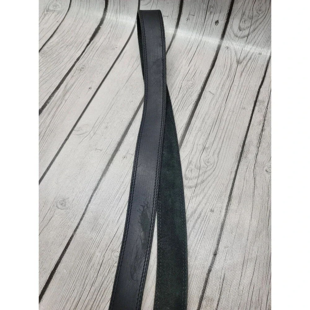 Red Wing Basic Work Belt Mens 46 Black Frontenac Leather Buckle USA Made 96523